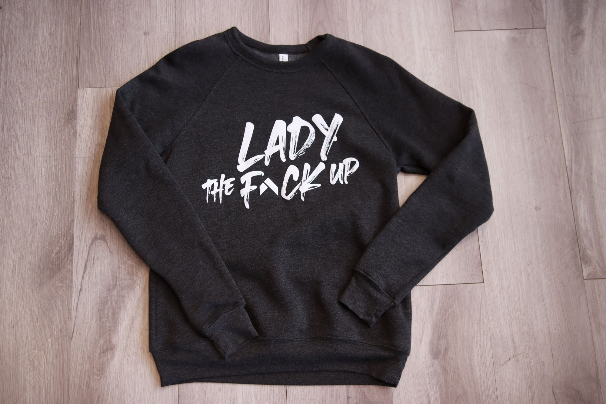 LadyTheFup Premium Crewneck Sweatshirt Gray