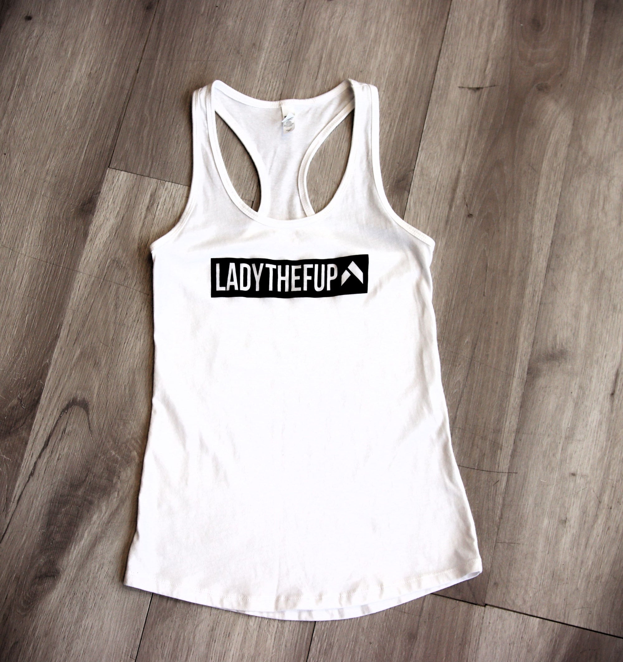 Lady The F Up Tank Top [White]
